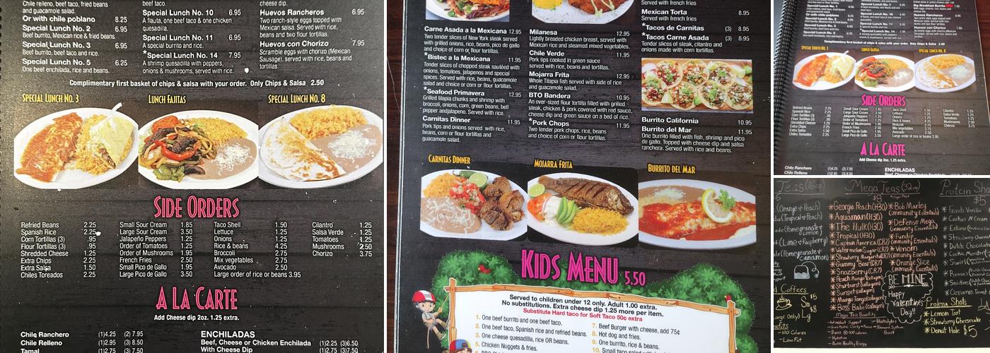La Cabana Menu