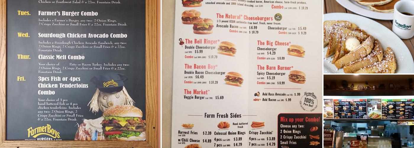 Farmer Boys Menu