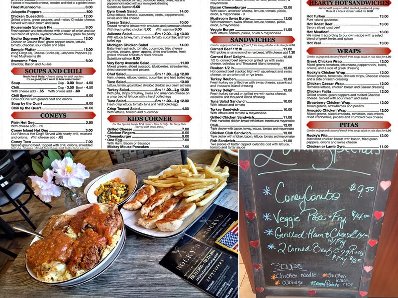Rocky's Family Dining Menu