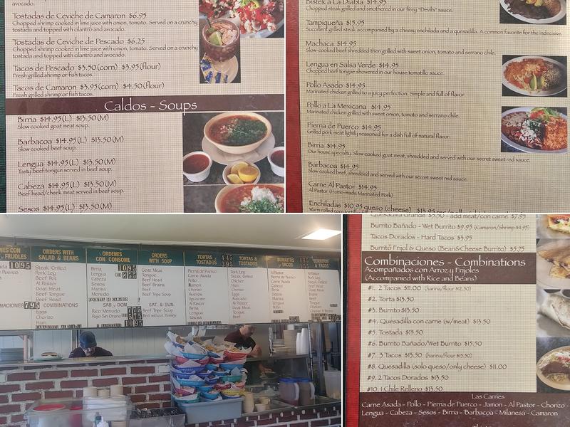 Jalisco Restaurant Menu