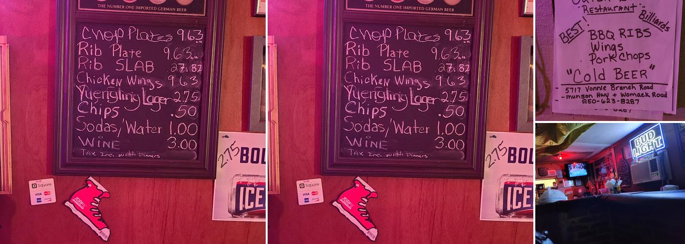 Outer Limits Restaurant Menu