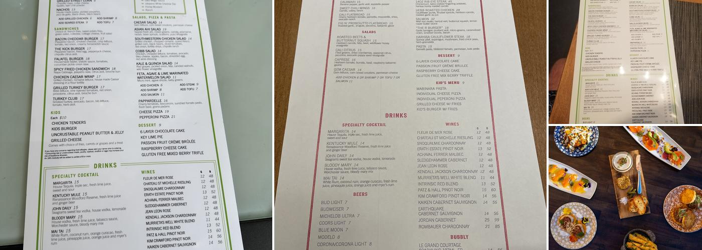 CAVA Menu