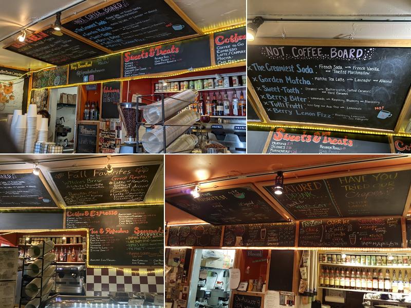 Plymouth Coffee Bean Menu