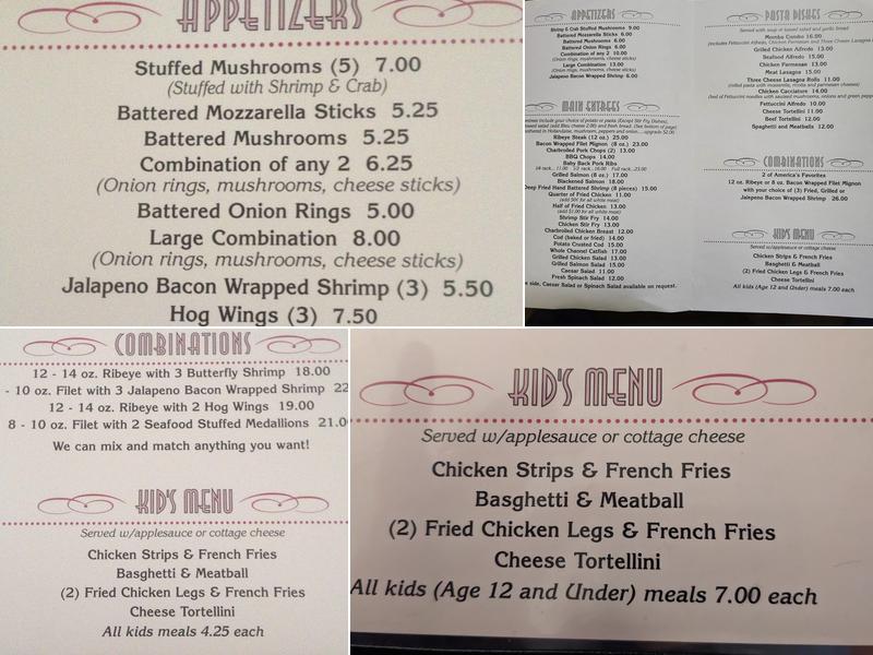 David's Food and Spirits Menu
