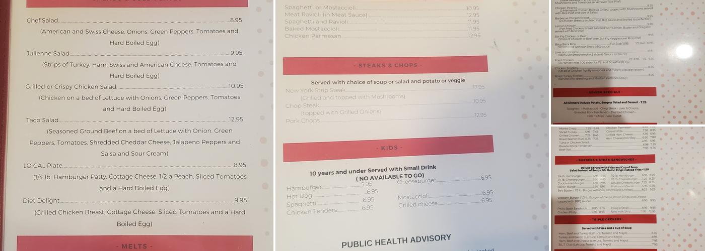 Gardner Restaurant Menu