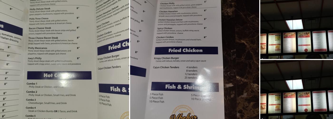 Alkobar Quick Stop & Deli Menu
