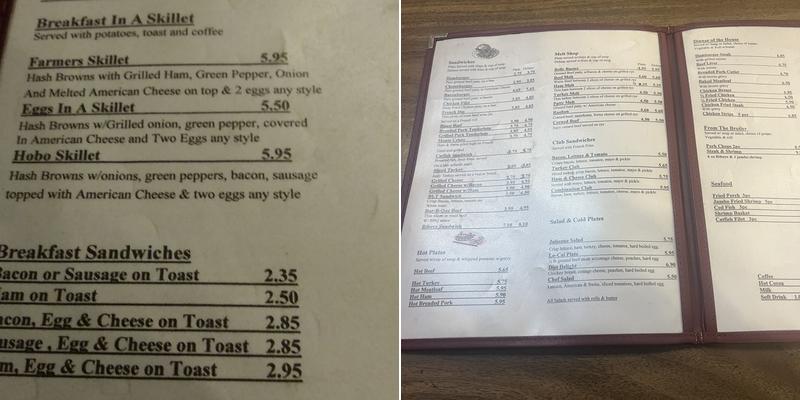 Courthouse Cafe Menu