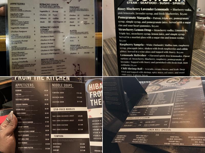 Ichiban Japanese Steakhouse Ann Arbor Menu