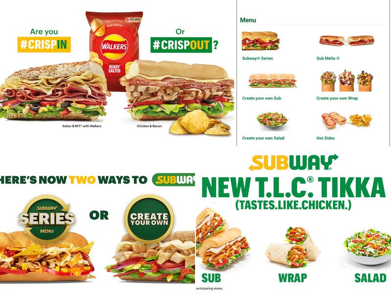 Subway Menu