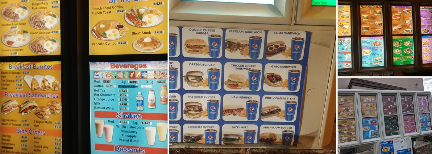 Steve's Jr Burgers Menu