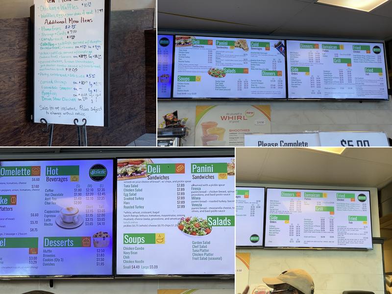 Eclectic Cafe Menu