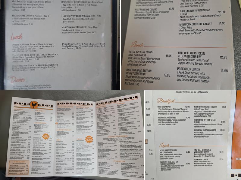 Flo's Country Cafe Menu