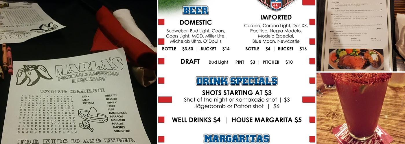 Marla's Menu