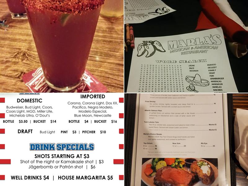Marla's Menu