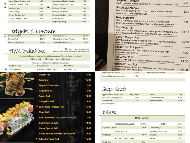 HOT WOK -AKI SUSHI Menu