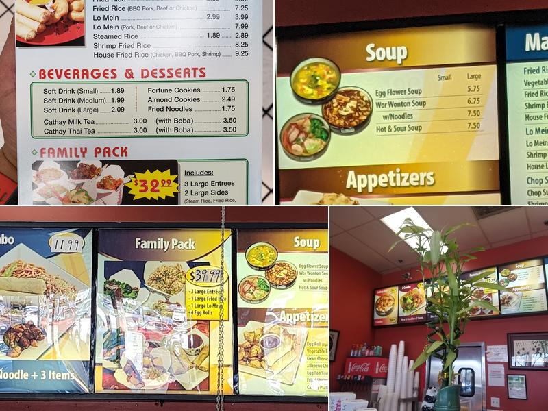 Cathay Chinese Food Menu