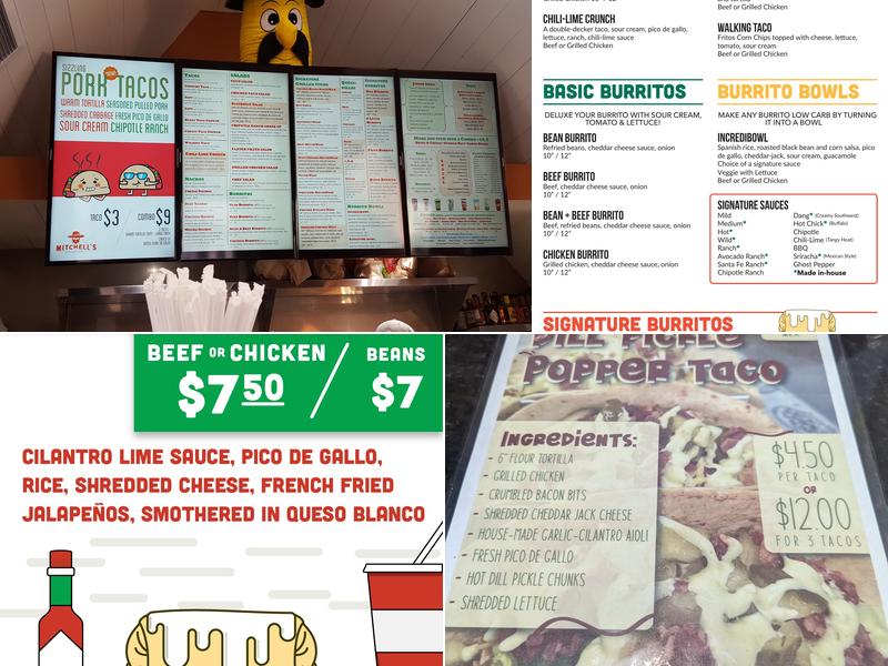 Mitchell's Mexican Grill Menu