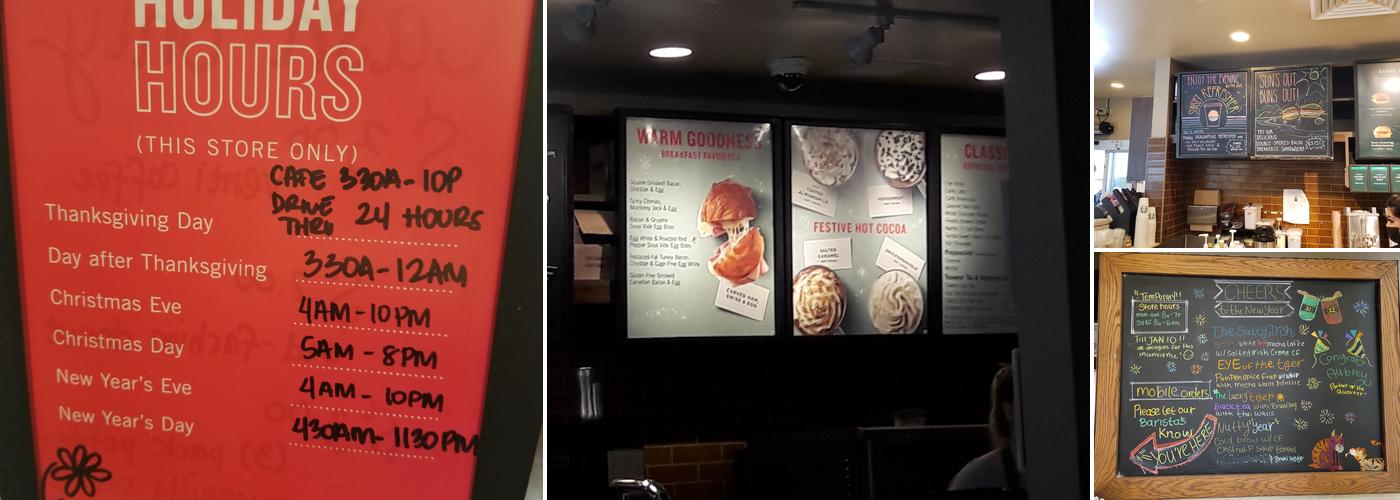 Starbucks Coffee Company Menu