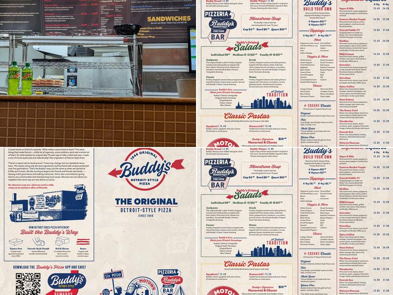 Buddy's Pizza Menu