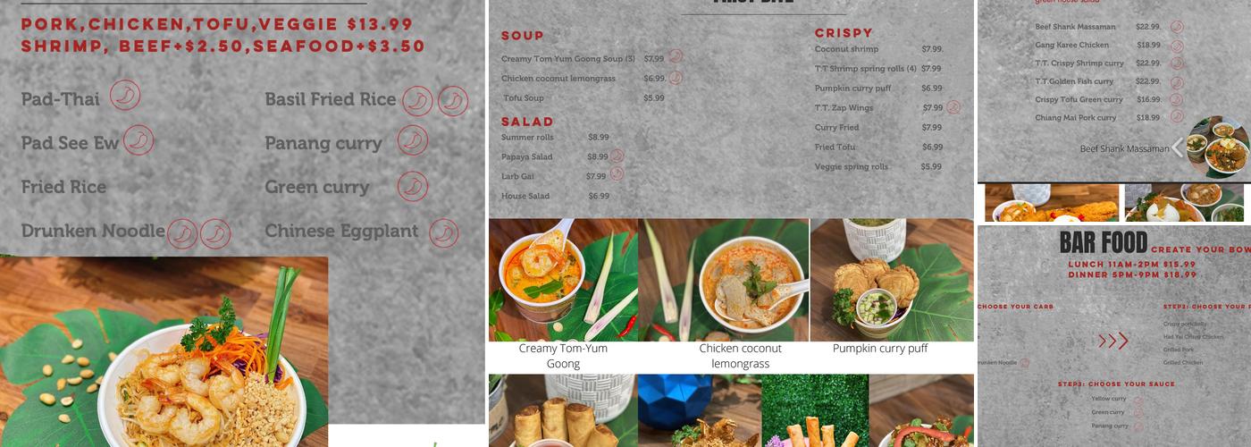 Thai Taste Express Menu