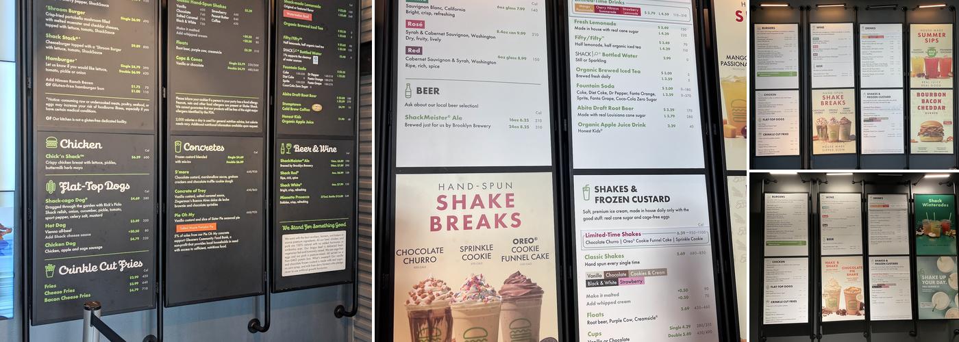 Shake Shack Big Beaver Road – Troy Menu