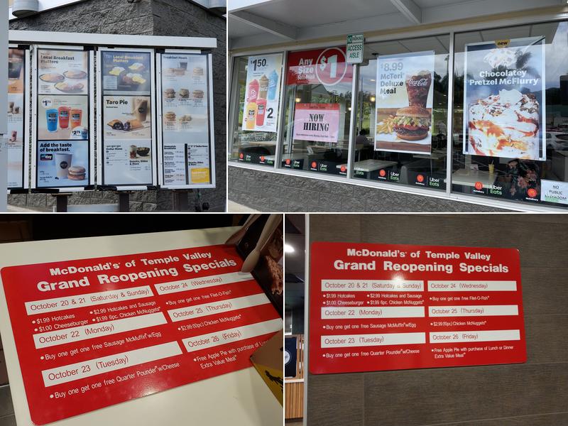 McDonald's Menu