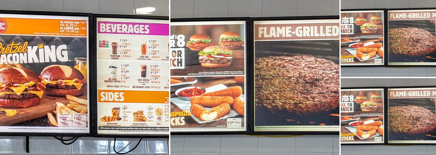 Burger King Menu