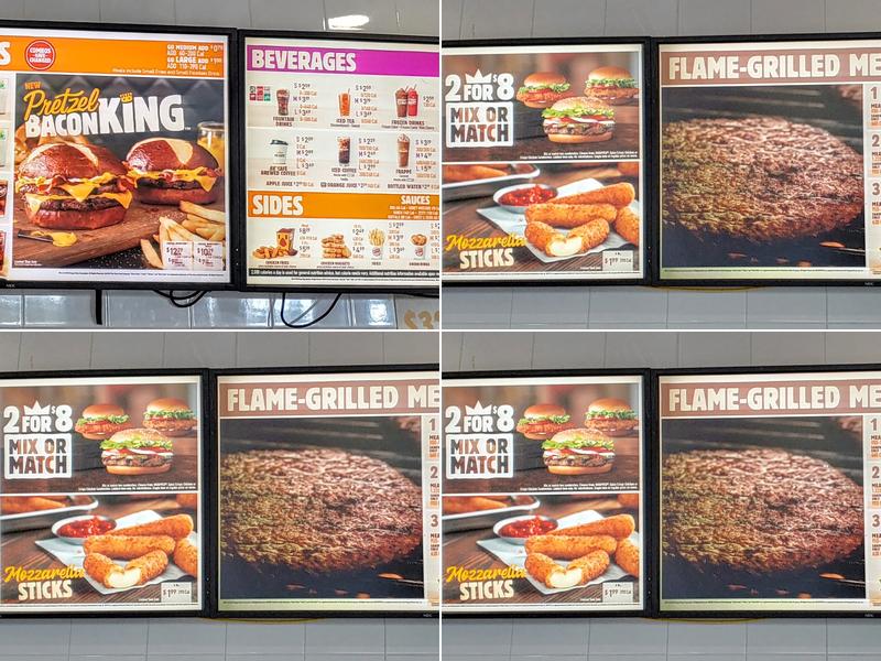Burger King Menu