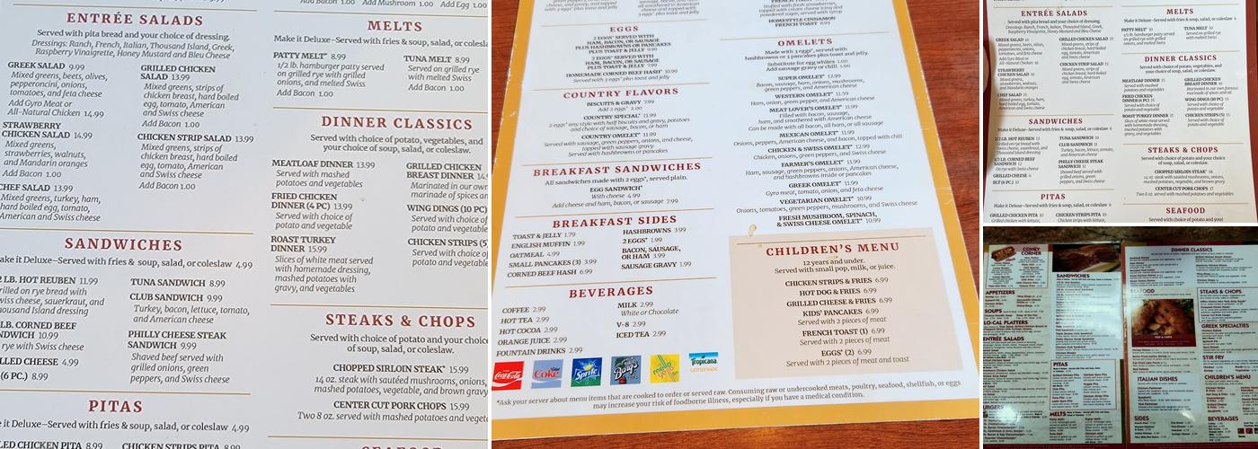 Antonio's Cafe & Grill Menu