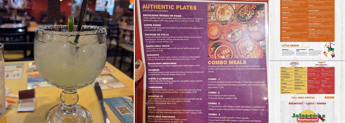 Jalapenos Menu