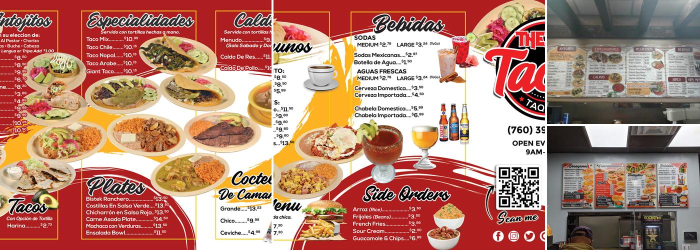 Taco Time Menu
