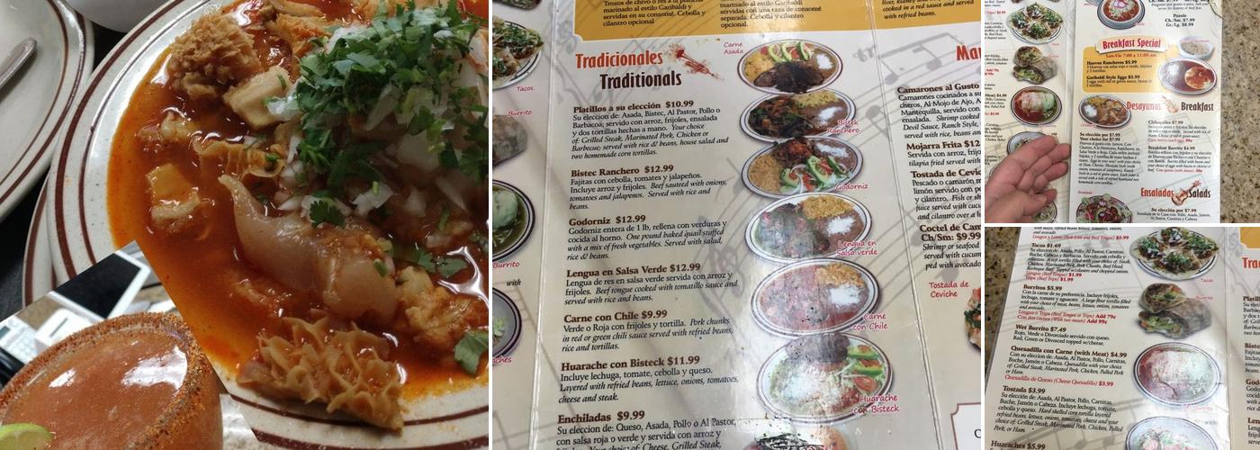 Plaza Garibaldi Restaurant Menu