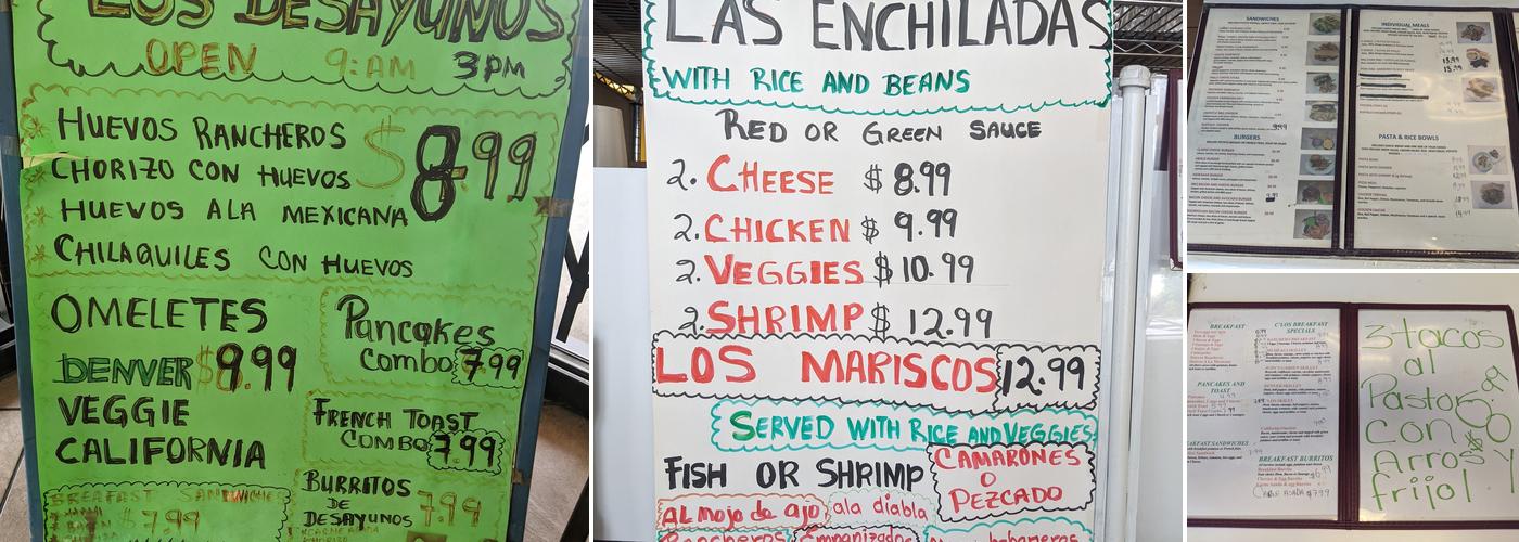 C'los Restaurant Menu