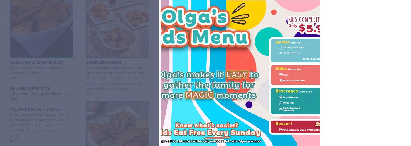 Olga's Fresh Grille Menu
