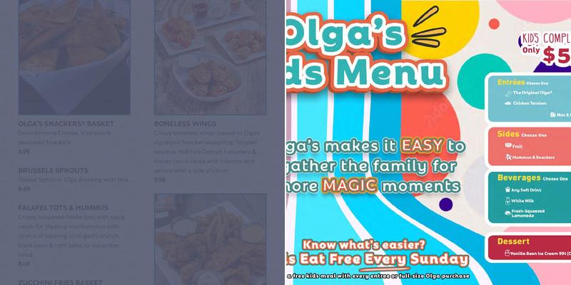 Olga's Fresh Grille Menu