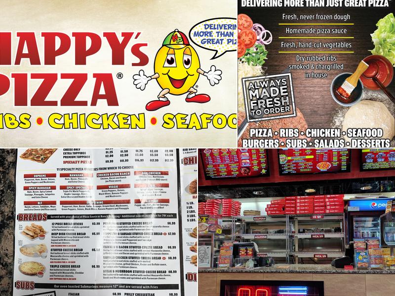 Happy's Pizza Menu