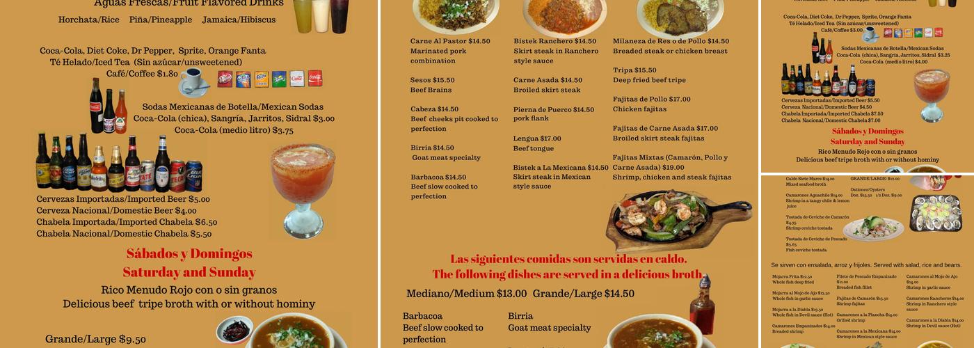 Taqueria Y Birrieria Guadalajara Menu