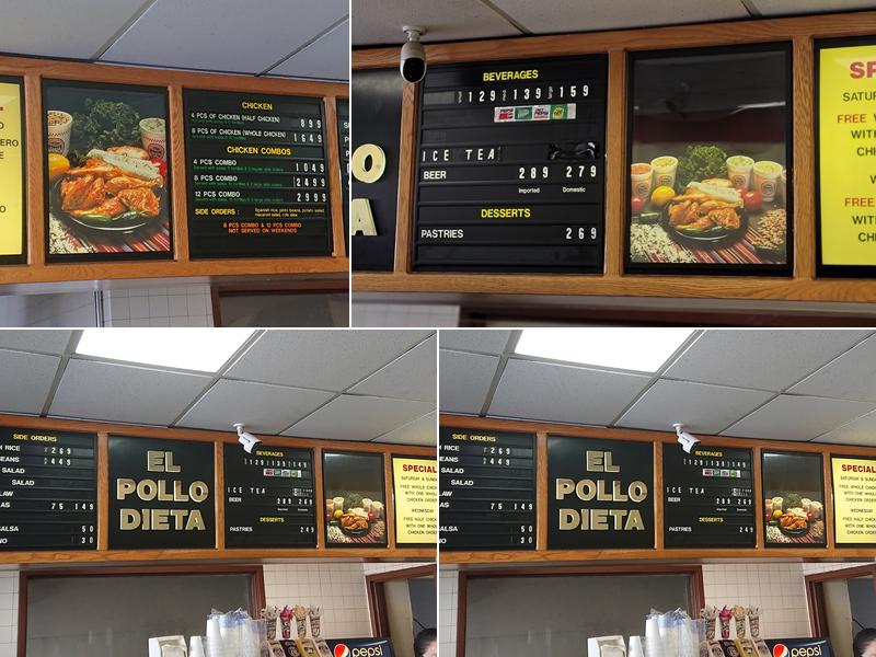El Pollo Dieta Menu