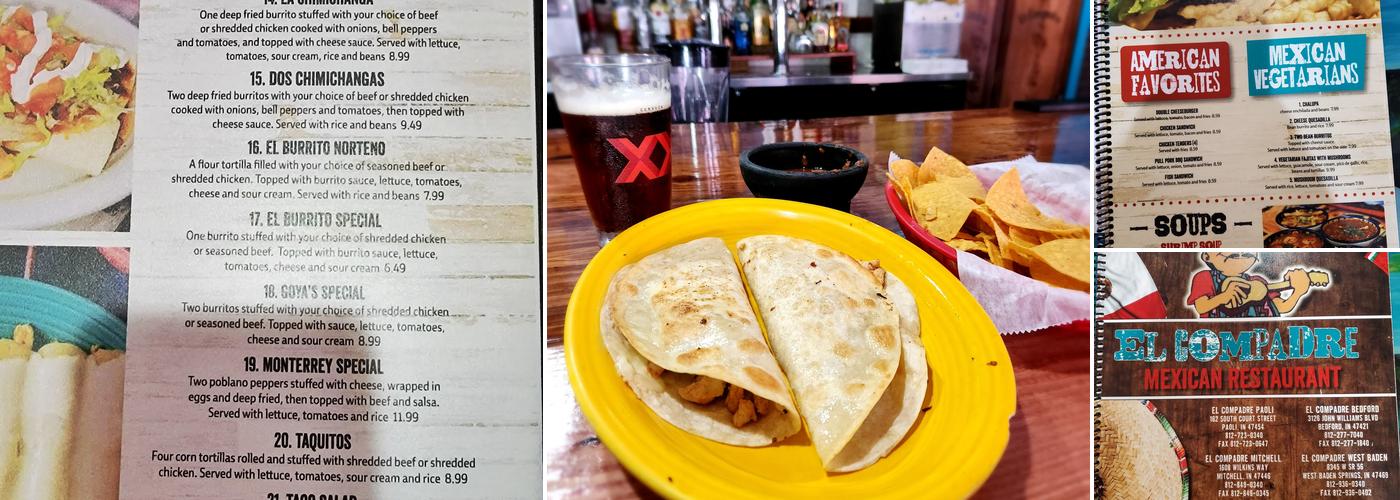 El Compadre Menu