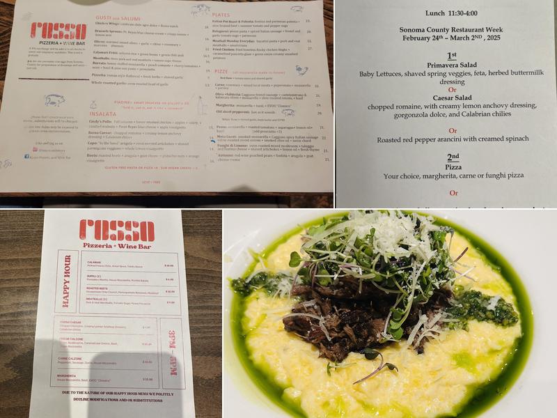 Rosso Menu