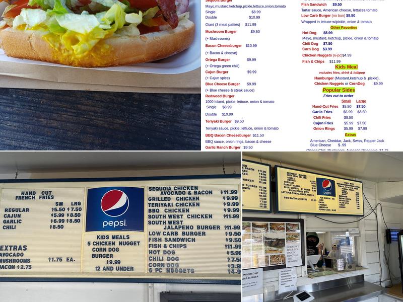Sequoia Burger Menu