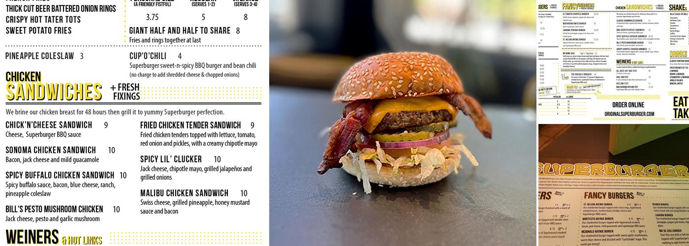 Superburger Menu