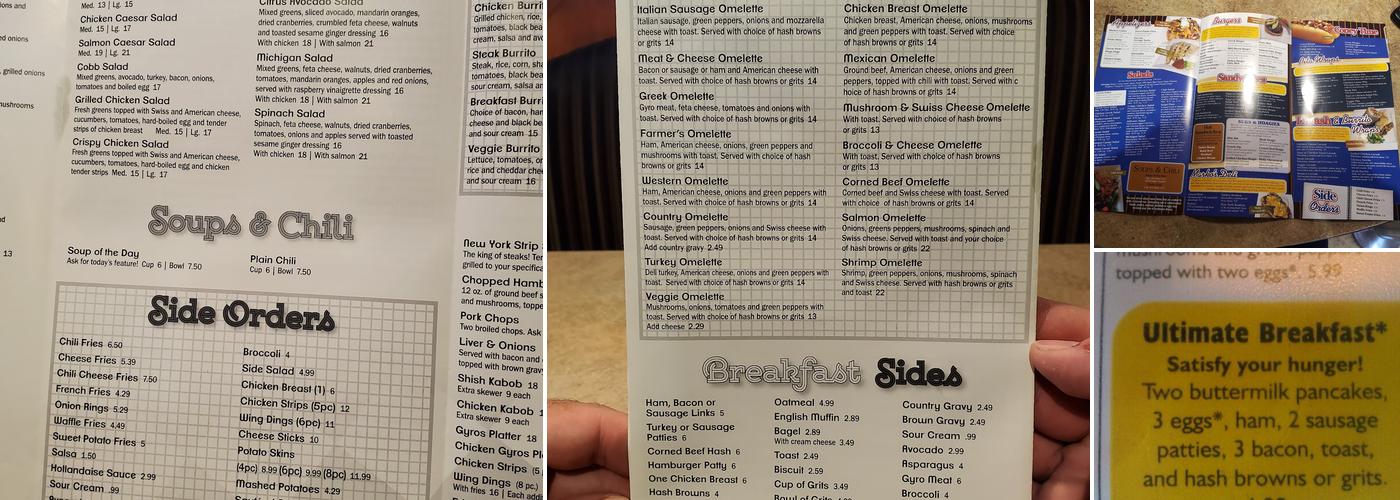 Marko's Cozy Cafe Menu