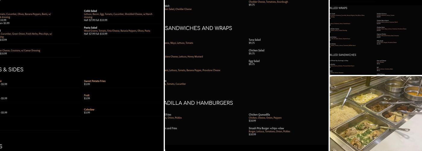 MI CORPORATE CAFES Menu