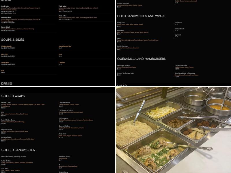 MI CORPORATE CAFES Menu