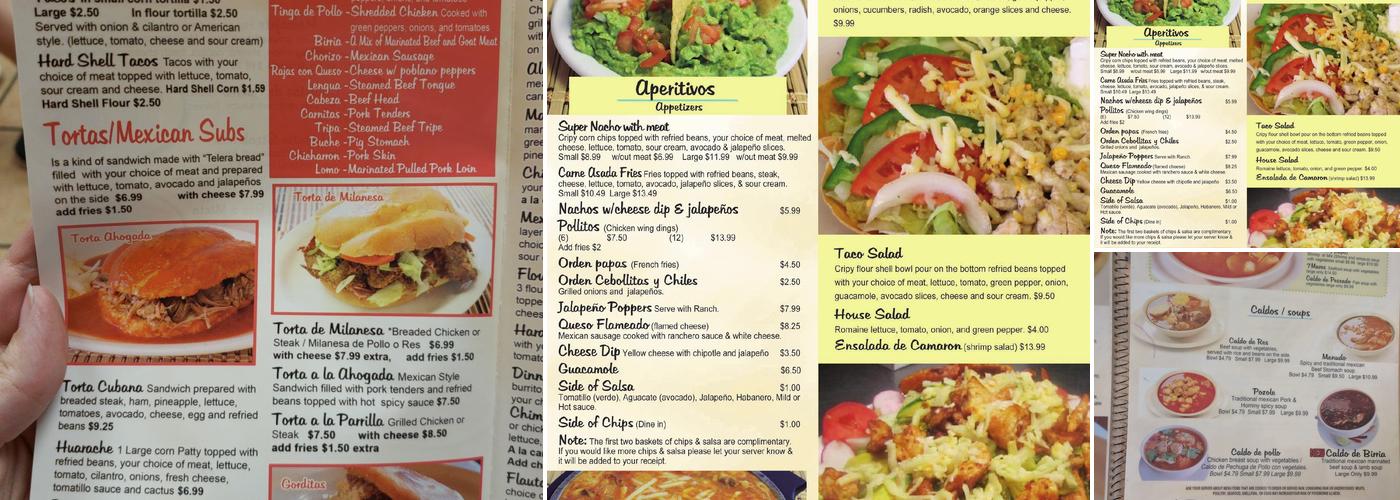 Burrito King Menu