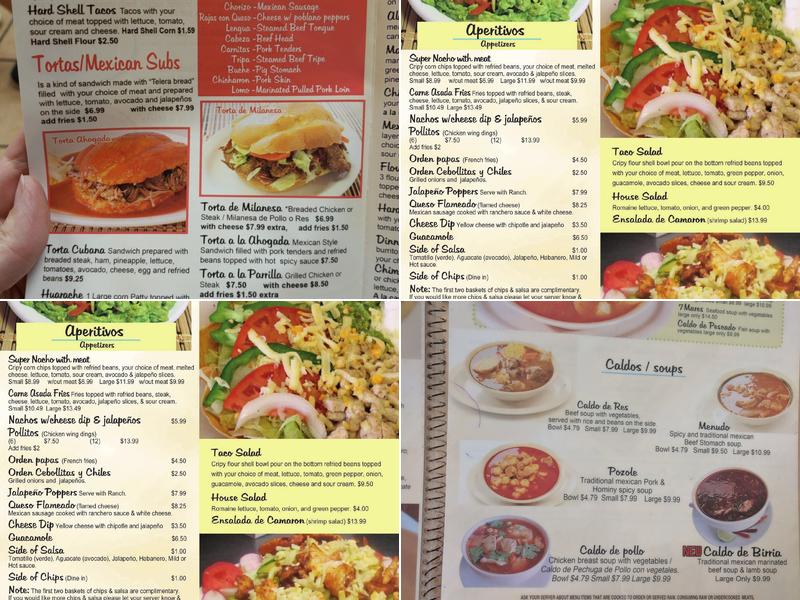 Burrito King Menu