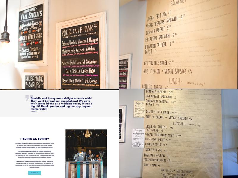 Retrograde Coffee Roasters Menu