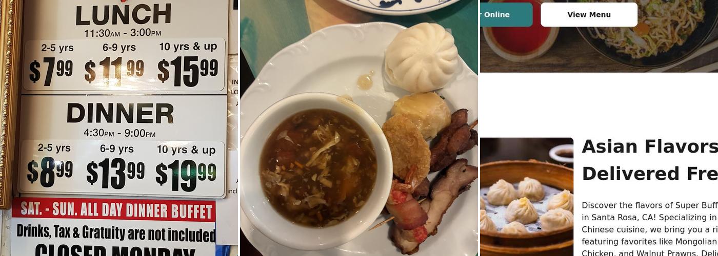 Super Buffet Menu