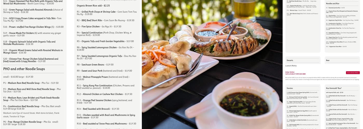 Goji Kitchen Menu
